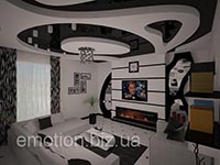 черно-белый интерьер частного дома