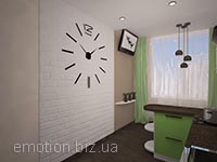 кухня разделена на 2 функциональные зоны