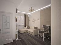 гостиная в трехкомнатной квартире