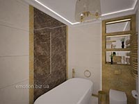 отдельно стоящая ванная в классическом интерьере